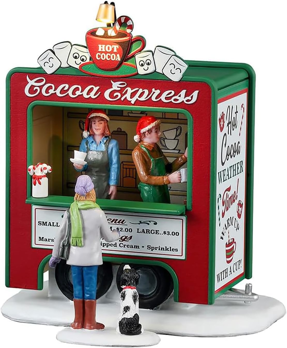 Lemax Cocoa Express | Set of 2 Battery Operated Figurines - Perfect Holiday Decor (4.5V)