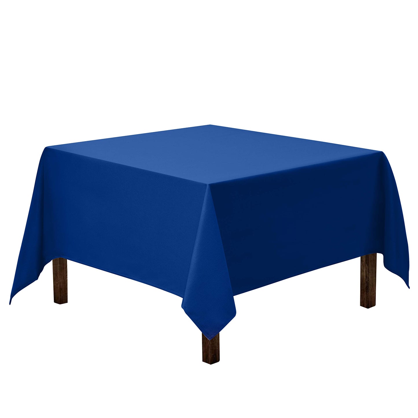 Gee Di Moda Square Tablecloth - 85 x 85 Inch Royal Blue Table Cloth for Large Square or Round Tables - Heavy Duty Washable Fabric - for Buffet Table, Holiday Party, Dinner, Wedding & Baby Shower