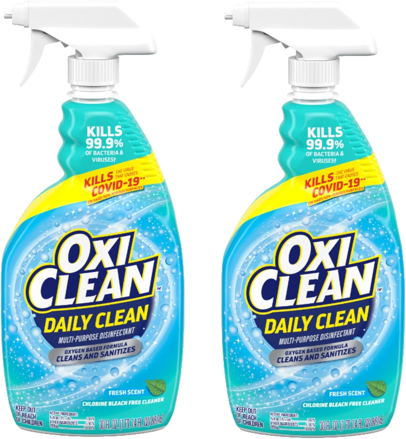 OxiClean Multi-Purpose Disinfectant Spray - Powerful Cleaning Solution | 30 oz (Pack of 2)