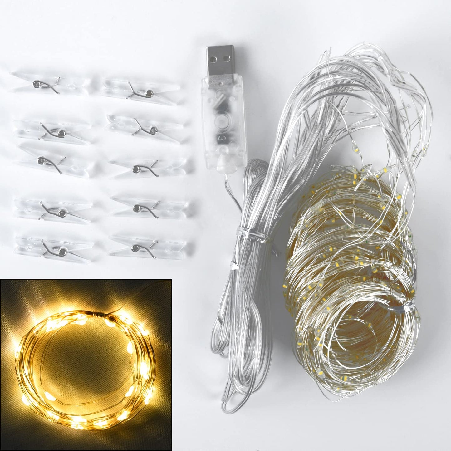 10ft x 10ft White Tulle Backdrop Curtain with Lights String for Parties Wedding Bridal Shower Sheer White Curtain Backdrop for Birthday Baby Shower Photo Booth Background Decorations