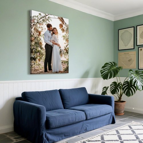 Custom Canvas Prints by [Brand Name] - Personalized Photo Wall Art for Weddings, Family & Home Decor | 24x40 Wrapped Frame