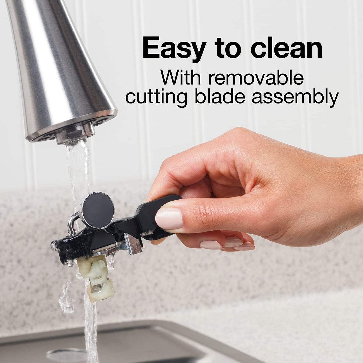 Proctor Silex Electric Can Opener - Automatic Stainless Steel Blade, Easy-Clean Lever, Extra Tall, Silver