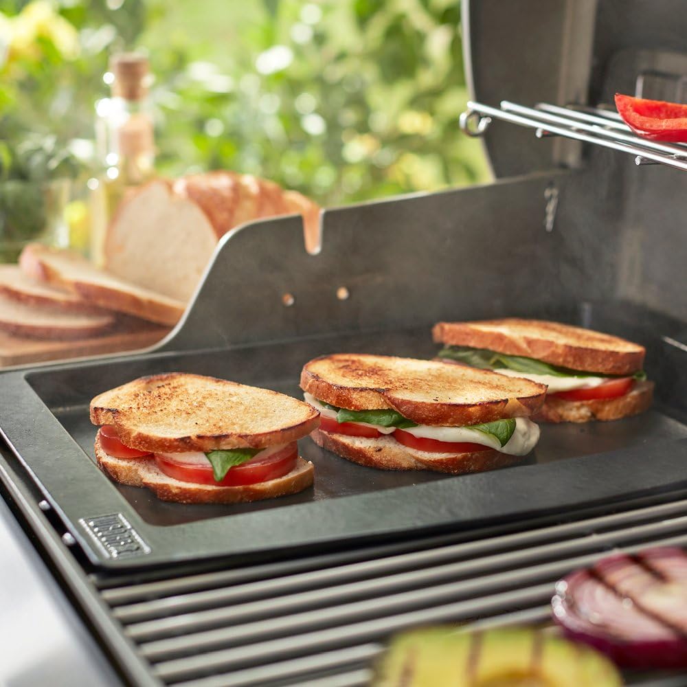 Weber Genesis II Griddle - Porcelain Enameled Cast Iron, Non-Stick, Superior Heat Retention | Fits 3-6 Burner Grills