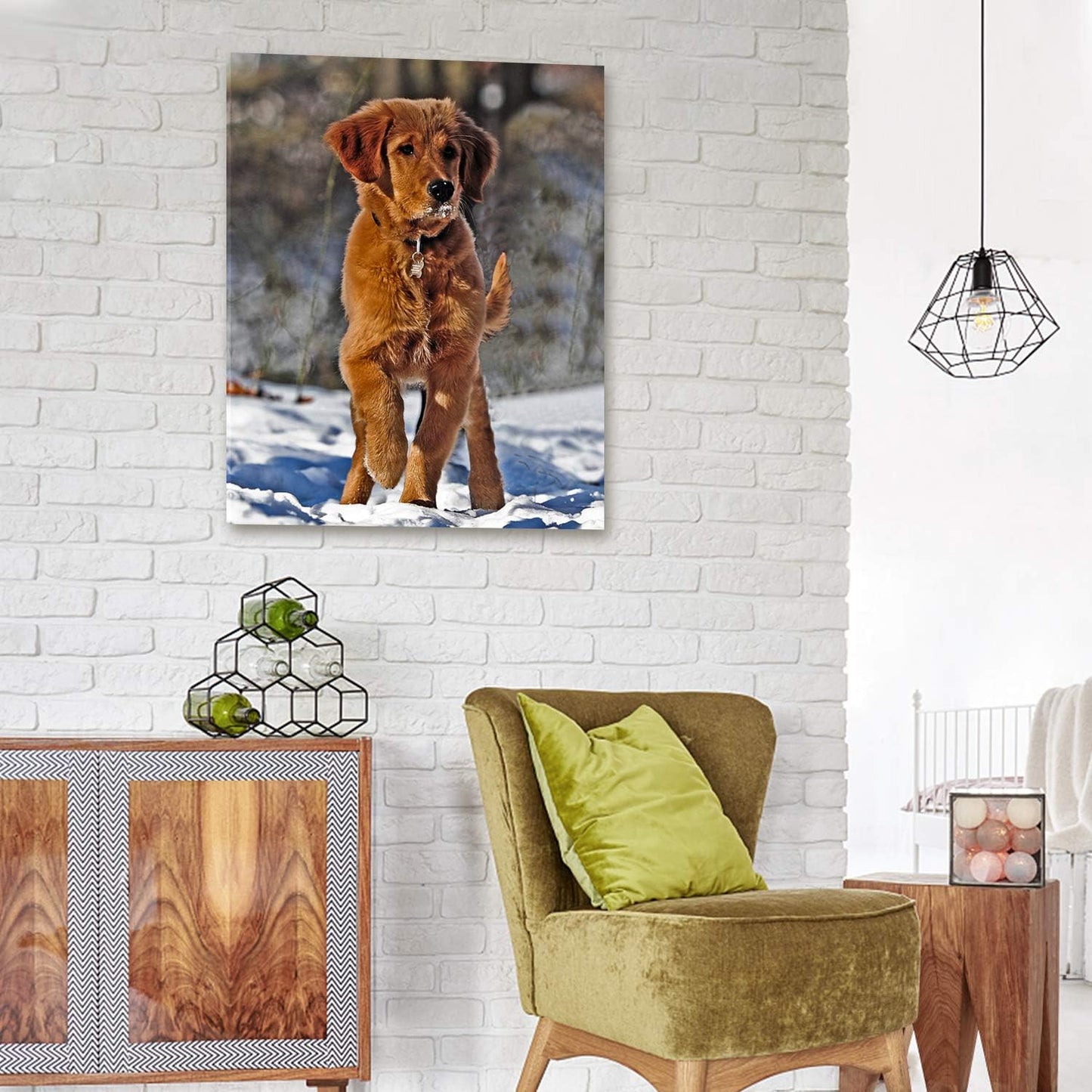 Personalized Canvas Print by [Brand Name] - Custom Photo Wall Art for Bedroom & Living Room | 16" W x 20" H