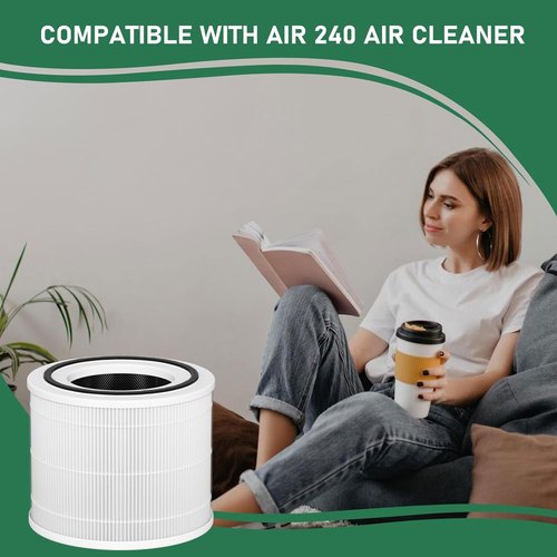 Carmerny 240 HEPA Filters - Replacement for Puro 240 Air Purifier | 2-Pack for Enhanced Air Quality