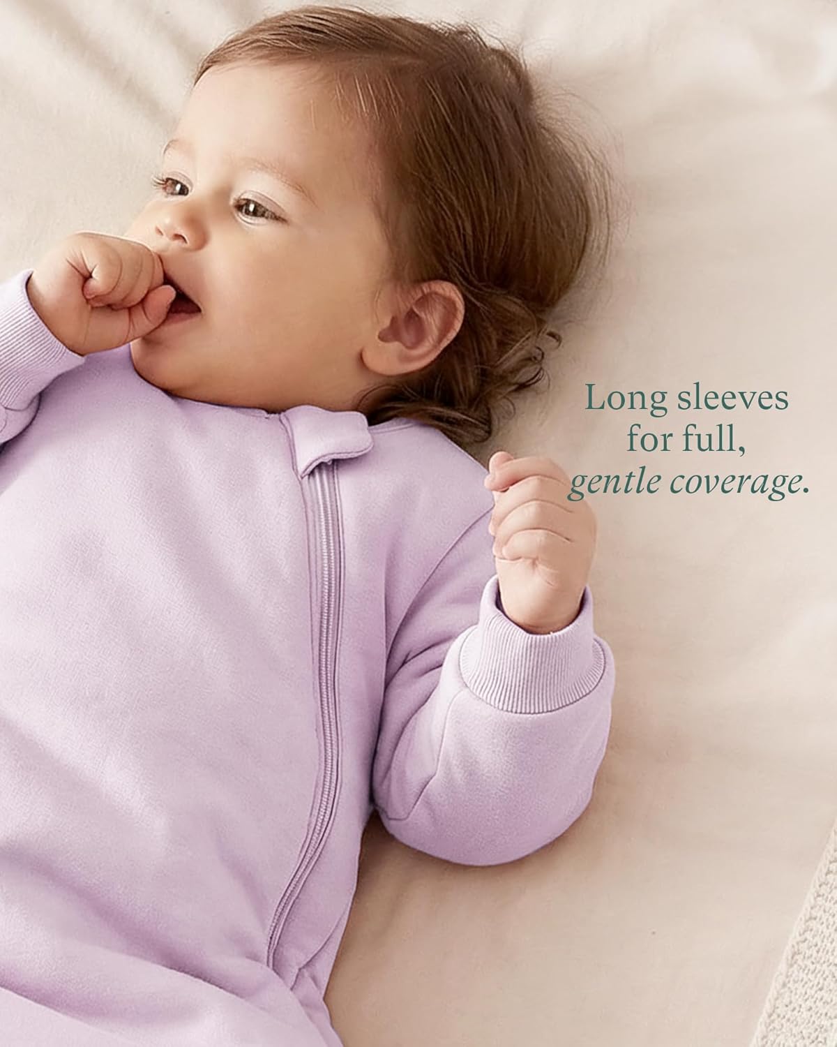 PurComfy Baby Sleeping Bag - Premium Bamboo Viscose, Supersoft & Cozy | 1.0 TOG, Long Sleeve