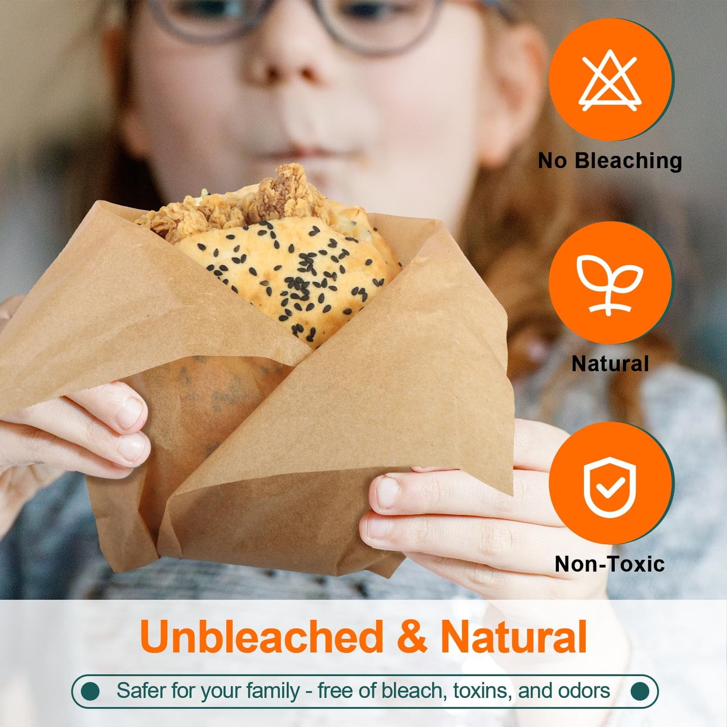 60Pcs Unbleached Parchment Paper Sheets for Baking. 12x16 Inches Parchment Paper, Precut Baking Paper Sheets, Parchment Sheets for Air Fryer, Grilling, Steaming.
