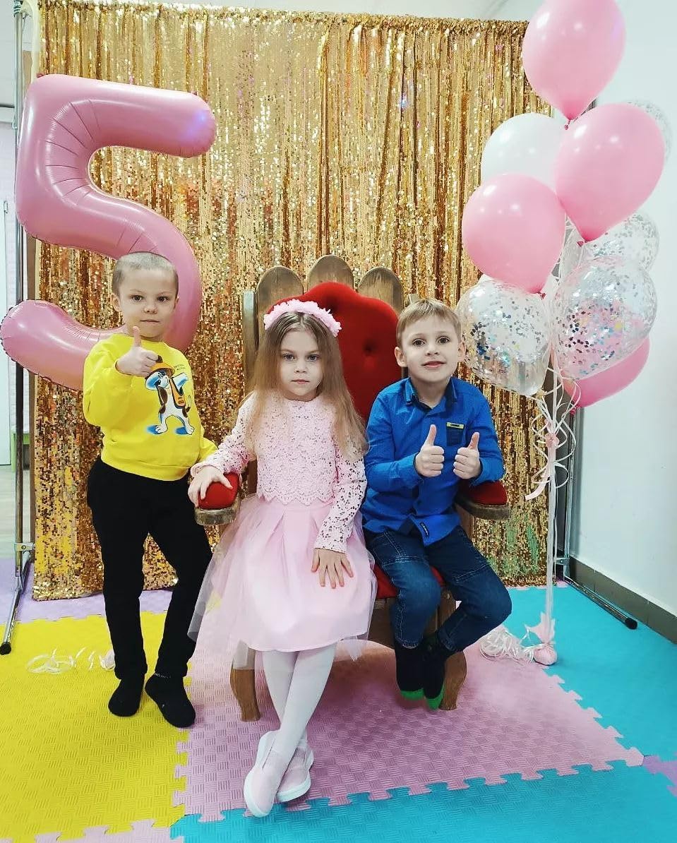 Pearlescent Pink Number 5 Balloon - 40 Inch 5th Birthday Decorations | Pastel Pink Party Supplies