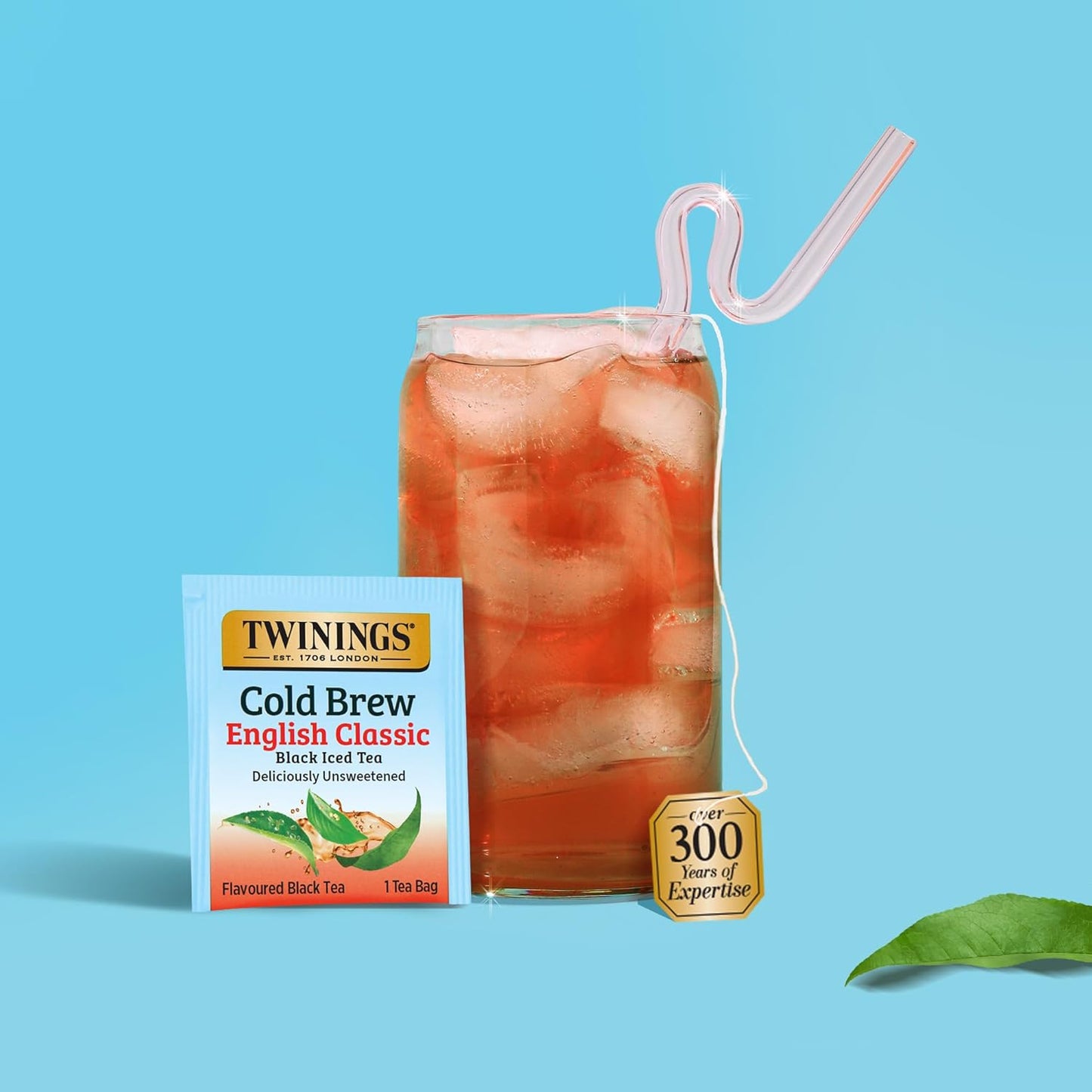Twinings Cold Brew Iced Tea Bags - Unsweetened Black Tea, Caffeinated | 20 Count (Pack of 6)