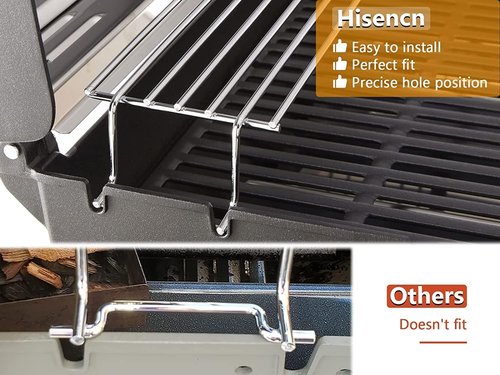 Hisencn Stainless Steel Warming Rack - Fits Weber Spirit 200 & II Series Gas Grills | Durable & Easy to Install