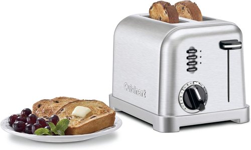 Cuisinart SCO-60 Deluxe Stainless Steel Can Opener | Classic 2-Slice Toaster in Brushed Stainless