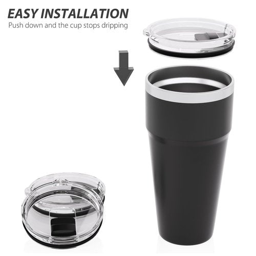 CeleVista 30 oz Tumbler Lid for YETI, 1 Pack Replacement Lids for YETI 30oz Tumbler, 14 oz Mug and 35 oz Straw Mug, Spill Proof Coffee Cup Covers with Magnetic Slider, Gift, BPA Free (1 Pack)