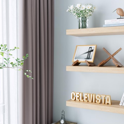 CeleVista Cookbook Stand for Kitchen, Counter Cook Book Holder, Book Stands Display for Echo Show 15,Echo Show 21, Recipe, Photo, iPad(Rustic Brown)