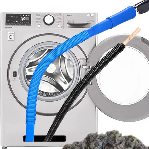 Dryer Vent Cleaner Kit Vacuum Attachment Hose and Dryer Lint Brush Vent Trap Cleaner for Cleaning Dryer Lint Remover/Blue