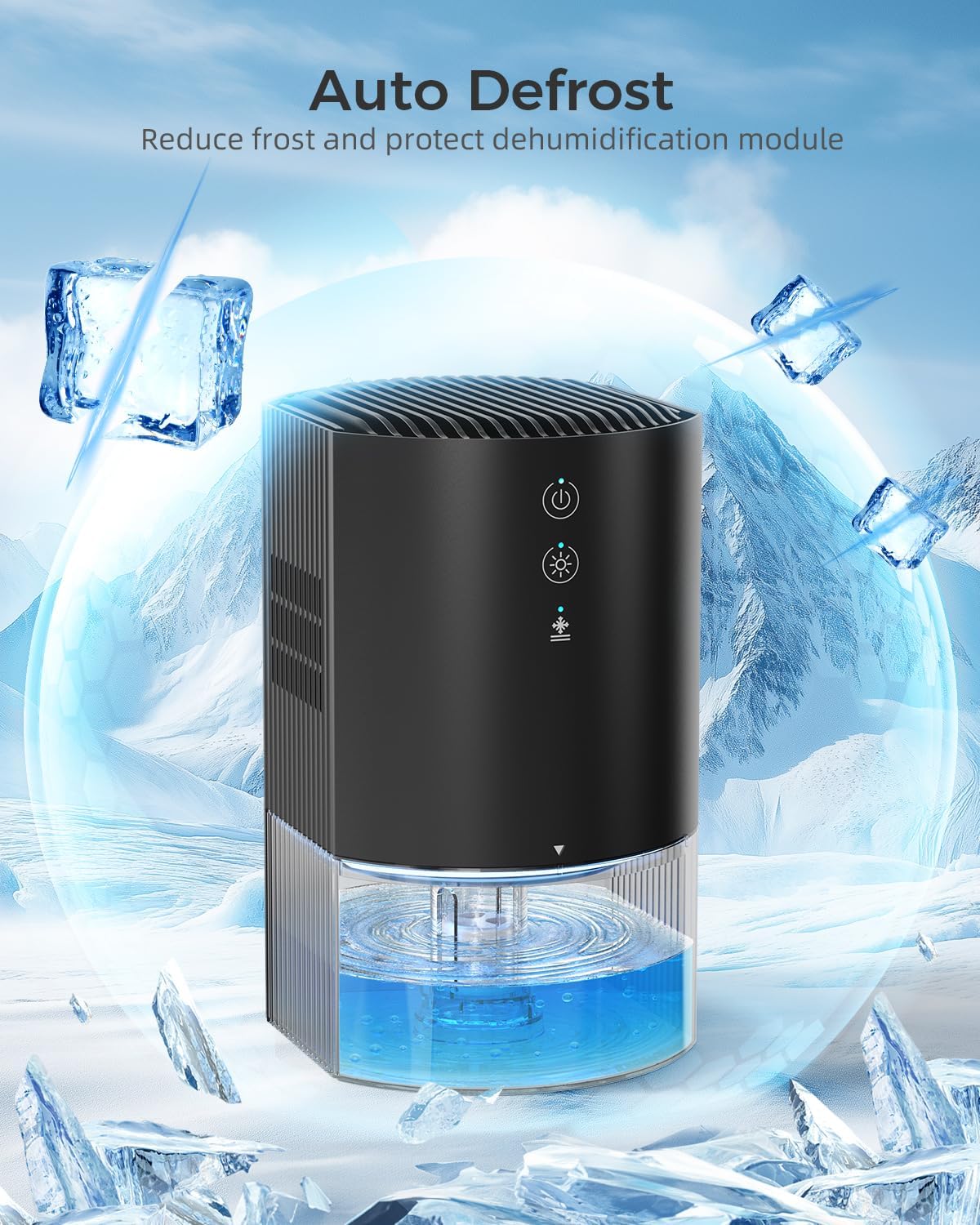 Skiennix Portable Dehumidifier - Ultra Quiet, Energy Saving with Auto Shut Off | 35 OZ for Home, Office, RV