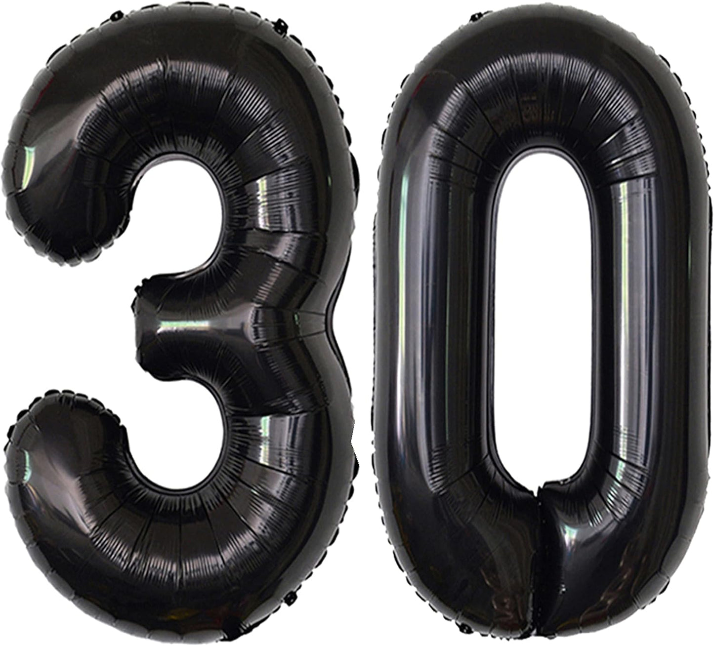 Skiennix Giant Number 30 Balloons - Jumbo Foil Mylar for 30th Birthday & Anniversary Celebrations