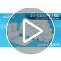 Small Trash Bags 2-4 Gallon Bulk Pack - 1000 Count for Household and Office Use