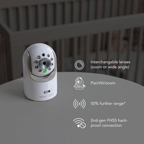 Infant Optics DXR-8 PRO Video Baby Monitor - 720P HD, 5" Display, Active Noise Reduction, No WiFi, Pan Tilt Zoom