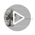 Portable Oscillating Table Fan - 17-Inch Bronze Metal Desk Fan - Quiet 3-Speed Electric Fan - Variation of THIS listing