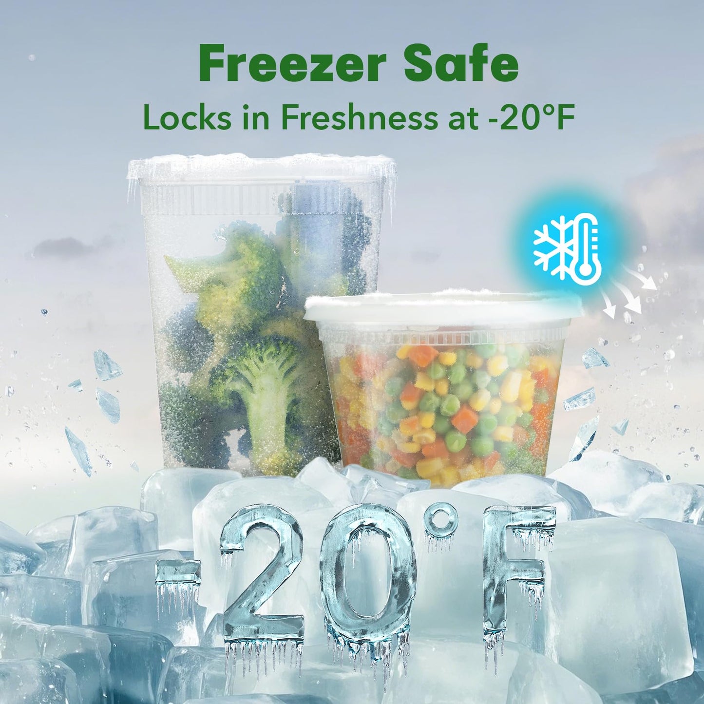 Boxential 16 oz Deli Containers with Lids [36 Set] – BPA-Free Plastic Food Containers, Freezer & Microwave Safe, Stackable Meal Prep & Soup Storage Containers, Ideal for Takeout & Kitchen Use