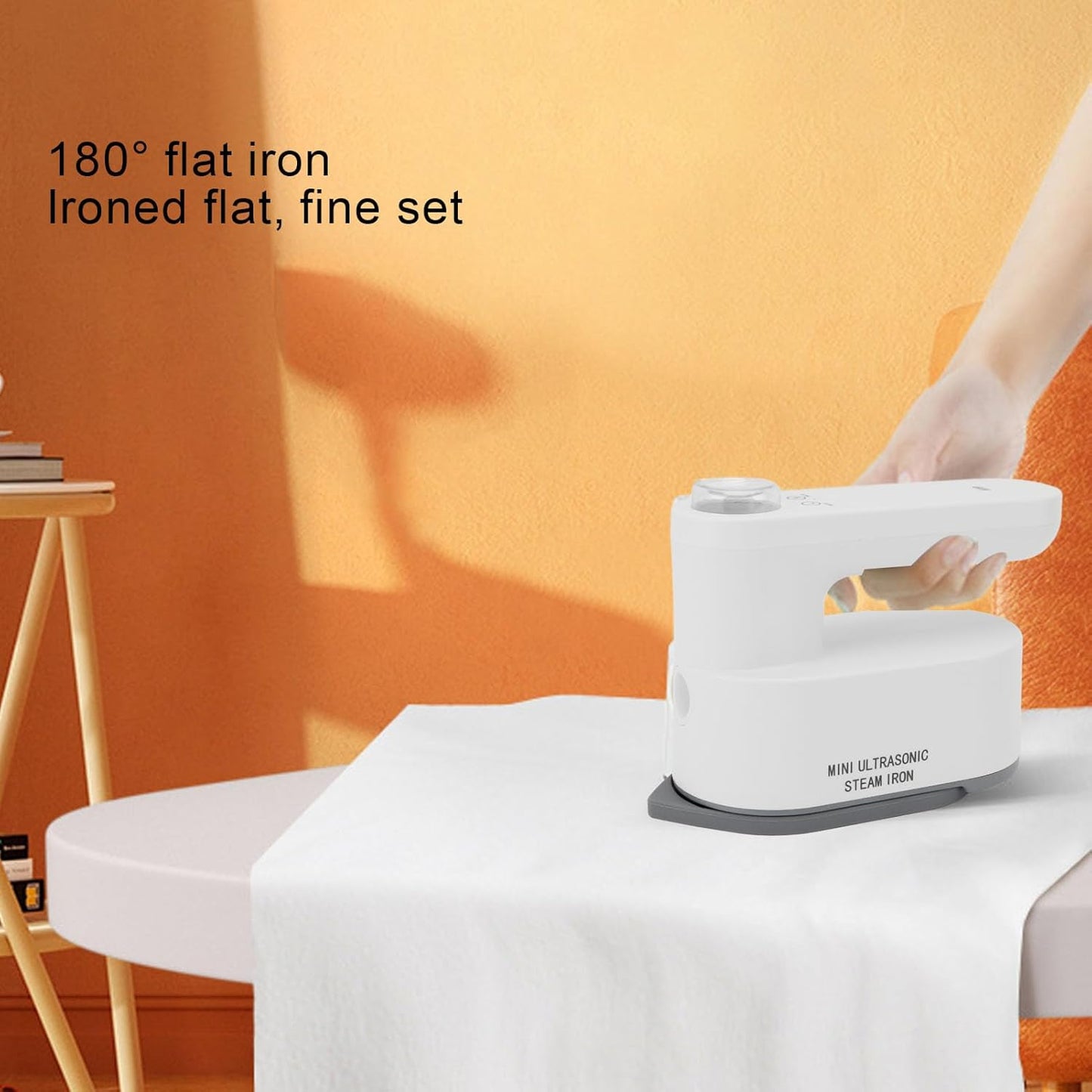Skiennix Travel Steamer - Cordless Rechargeable Mini Steam Iron with 2 Temperature Settings | Portable Handheld Design