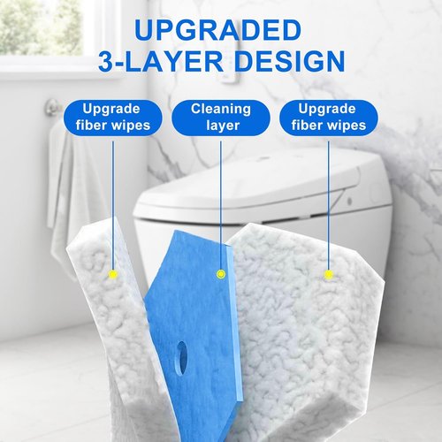 Clorox Disposable Toilet Brush Set - Includes 30 Refill Wand Heads for Effortless Cleaning