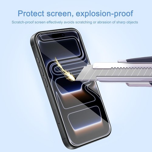 Ailun Screen Protector for iPhone 17 Pro Max - 3 Pack, Tempered Glass, Installation Frame, Case Friendly