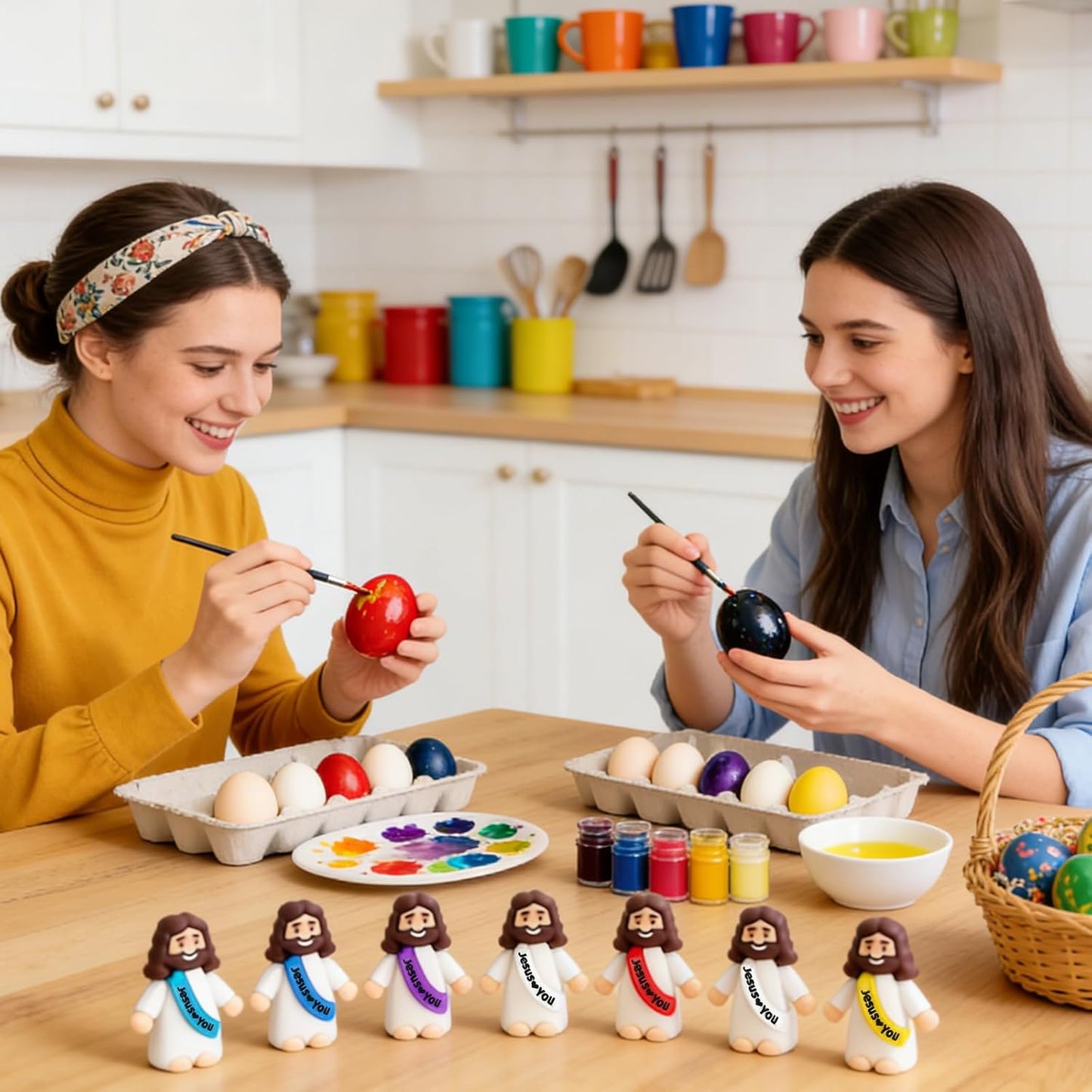 Little Jesus Figurines - 36 Pack Mini Jesus Loves You Figures | Perfect for Church Events & Easter Gifts