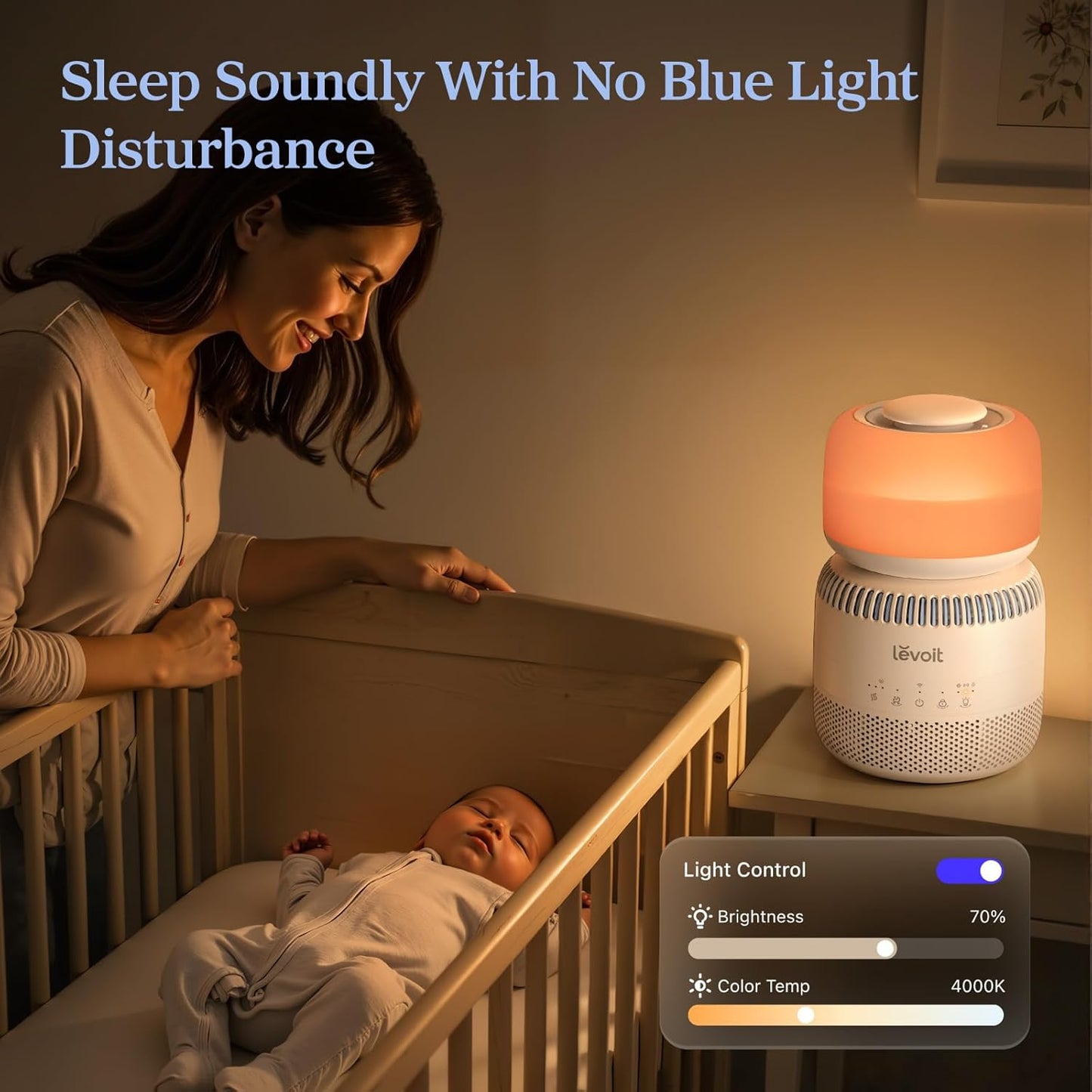 LEVOIT Evaporative Humidifier - Smart Control with Dual Filters & Nightlight | 3.8L Tank for 36 Hours
