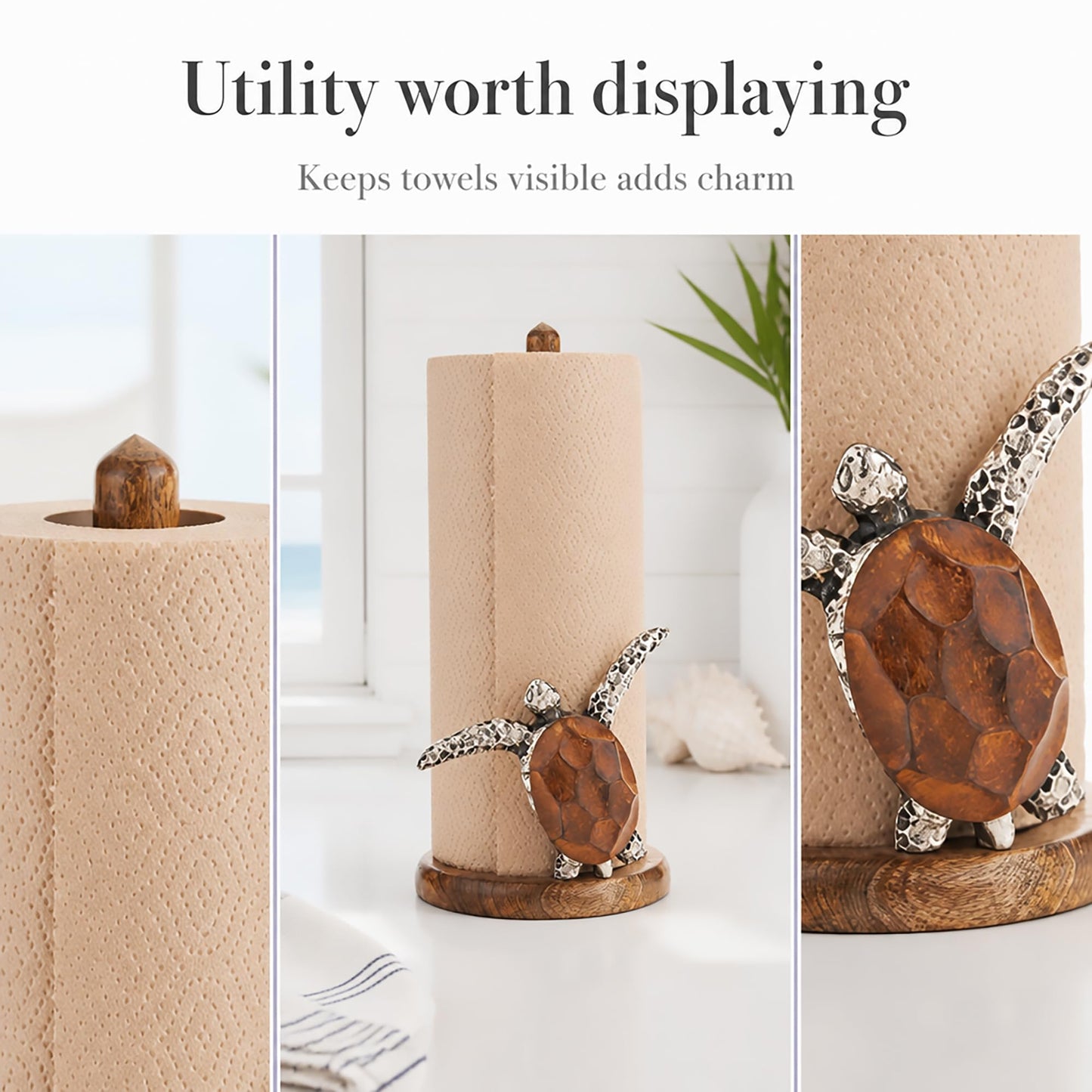 Mud Pie Turtle Paper Towel Holder