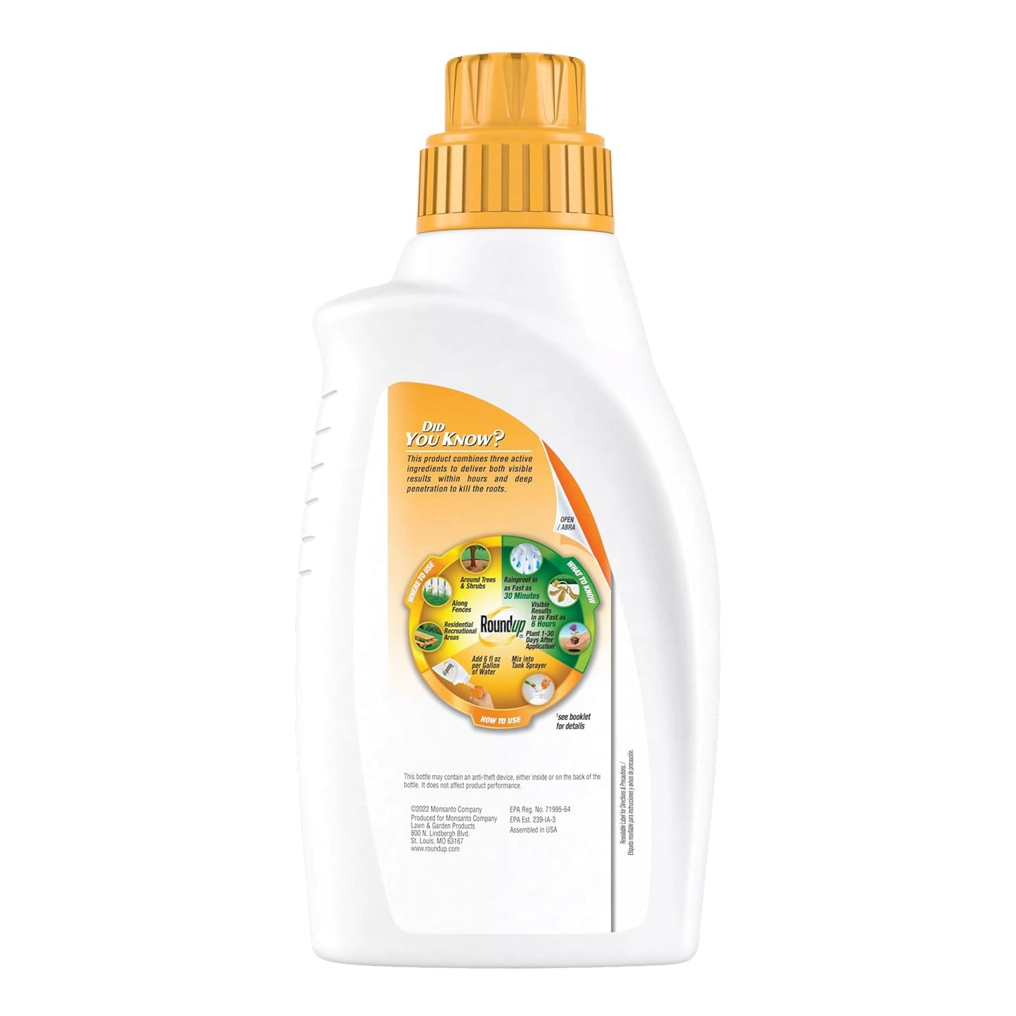 Roundup Poison Ivy Plus Tough Brush Killer - Fast-Acting Concentrate, 32 fl. oz. for Quick Results