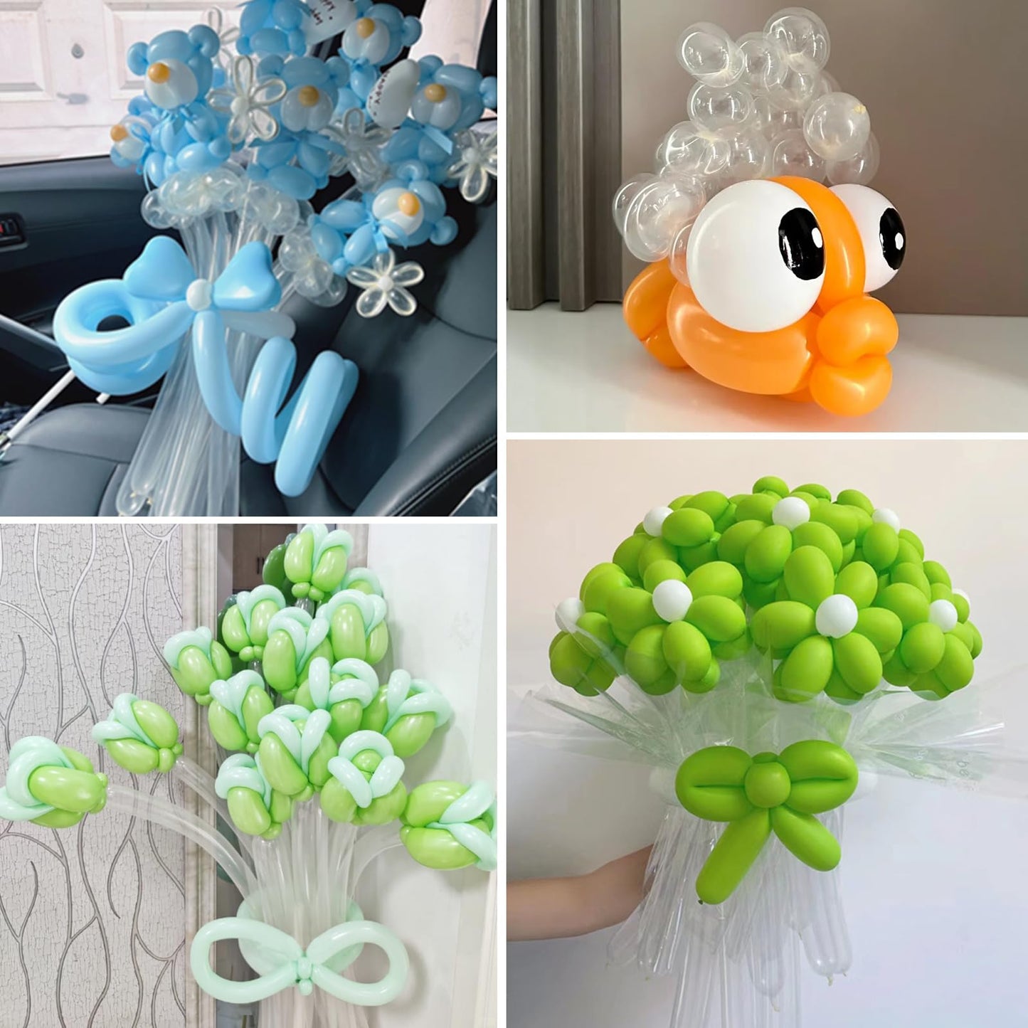 HYKJNBW 100Pcs Clear 260 Balloons, Long Balloon for Tying Balloon Arch, Long Skinny Clear Balloons for Twisting Ballons Animal balloons Birthday Party Wedding Festival Decorations