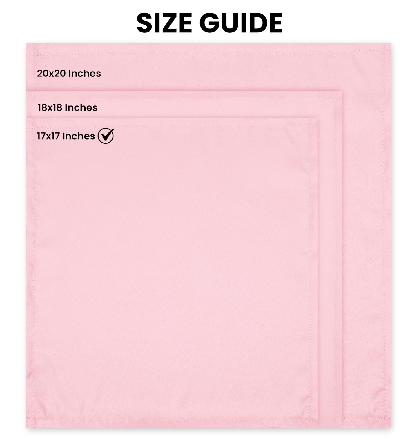 Utopia Home Pink Cloth Napkins (144 Pack, 20x20 Inches), Ideal Dinner Napkins for Party, Wedding and Lunch/Dinner