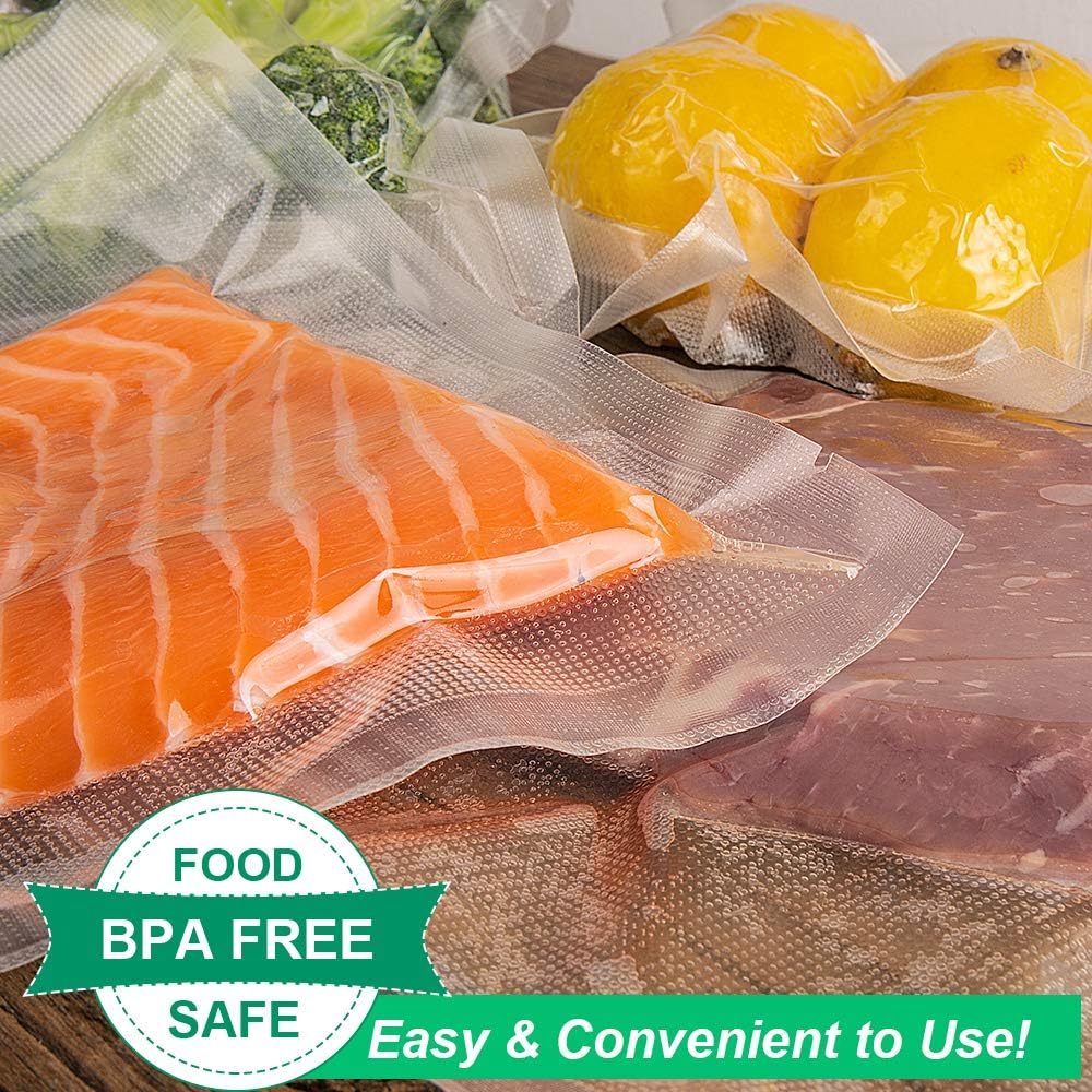 Skiennix Vacuum Sealer Bags - Heavy Duty BPA-Free Rolls for Sous Vide & Food Storage | 6 Pack (3 Rolls 8"x20', 3 Rolls 11"x20')