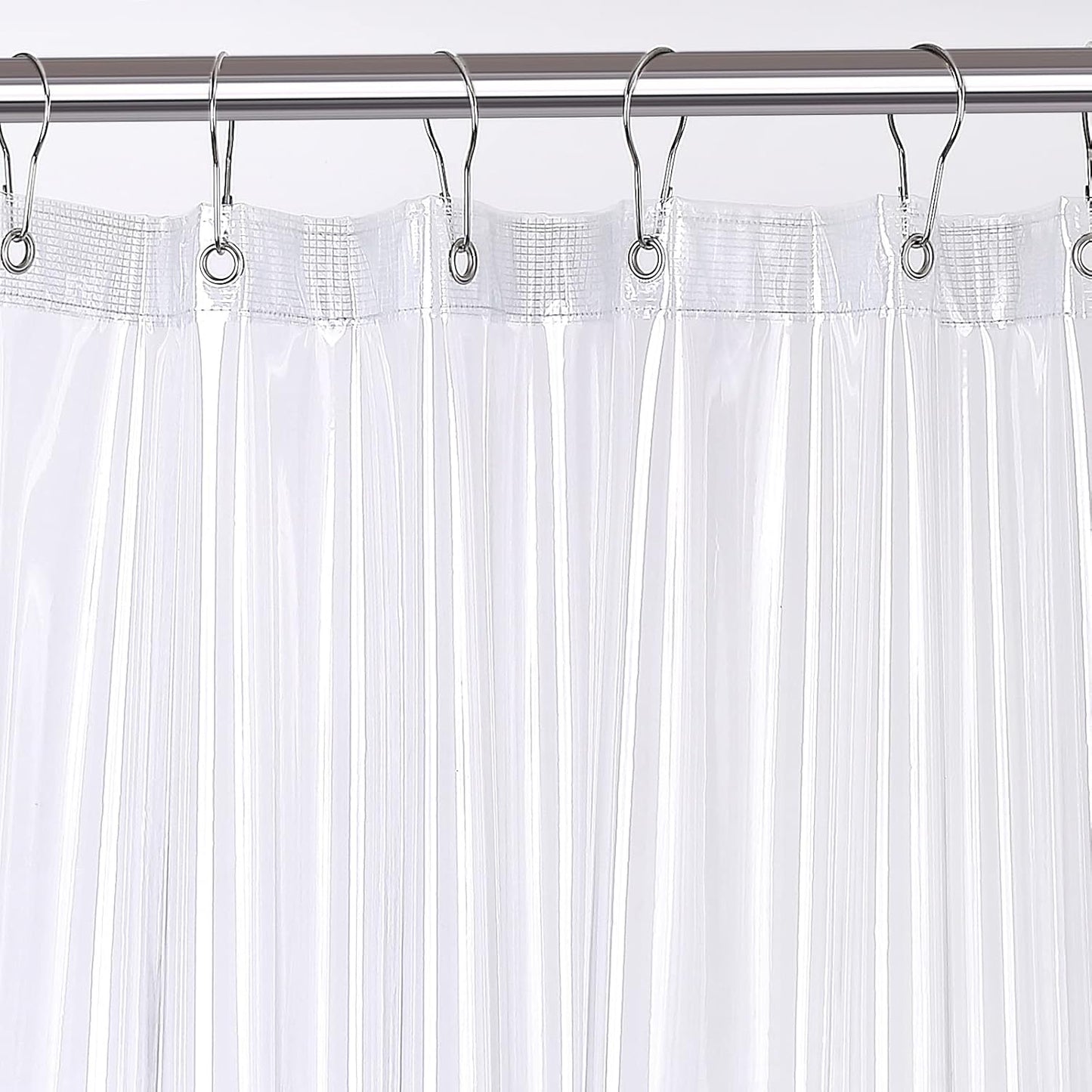 Skiennix Clear Shower Curtain Liner - Heavy Duty Waterproof Vinyl, 72 x 72 Inches