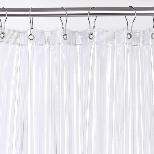 Skiennix Clear Shower Curtain Liner - Heavy Duty Waterproof Vinyl, 72 x 72 Inches