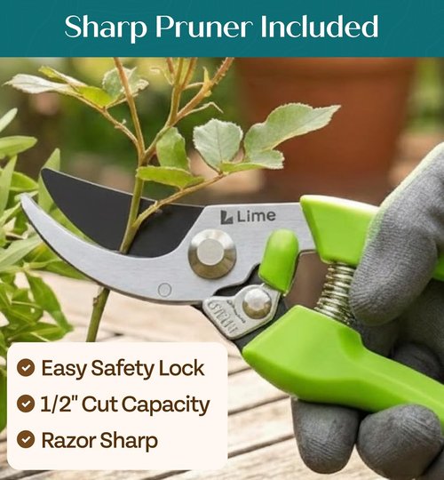 GROWIT Heavy Duty Gardening Tools Set - Durable & Ergonomic Gifts for Gardeners | Perfect for Men & Women