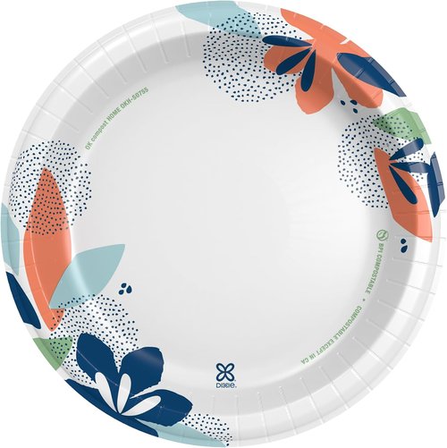 Dixie Large Paper Plates - 10 Inch, 150 Count | 2X Stronger, Microwave-Safe & Soak-Proof