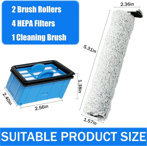 Bissell Replacement Parts Kit - Compatible with Crosswave Omniforce & OmniFind Models | Vacuum Accessories