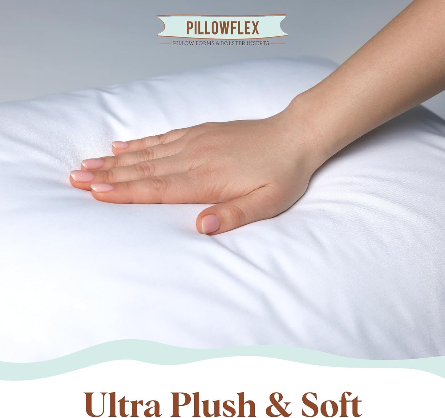 Pillowflex Synthetic Down Pillow Insert - Ultra Soft 14x36 Down Alternative Body Pillow for Comfort
