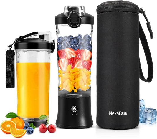 Skiennix Portable Blender - 20 OZ Personal Juicer for Shakes & Smoothies | USB-C Rechargeable, Travel-Friendly