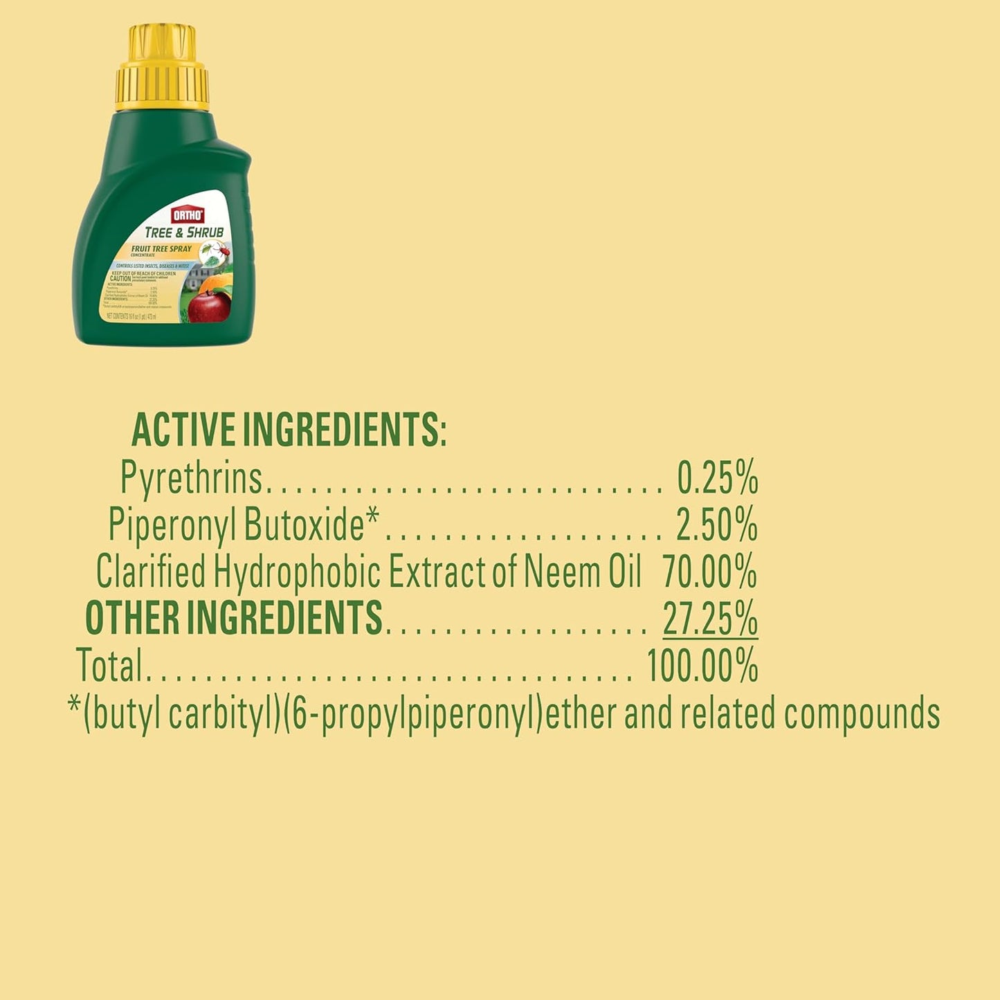 Ortho Fruit Tree Spray - 16-Ounce Formula for Healthy Trees & Shrubs | Pest Control Solution
