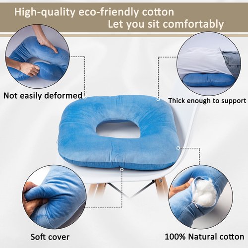 Hshbxd Donut Pillow for Tailbone Pain Relief, Wheelchair Cushion for Hemorrhoids and Bed Sores, Pregnancy, Donut Pillow Suitable for Office, Long Travel, Car and Home Sofa