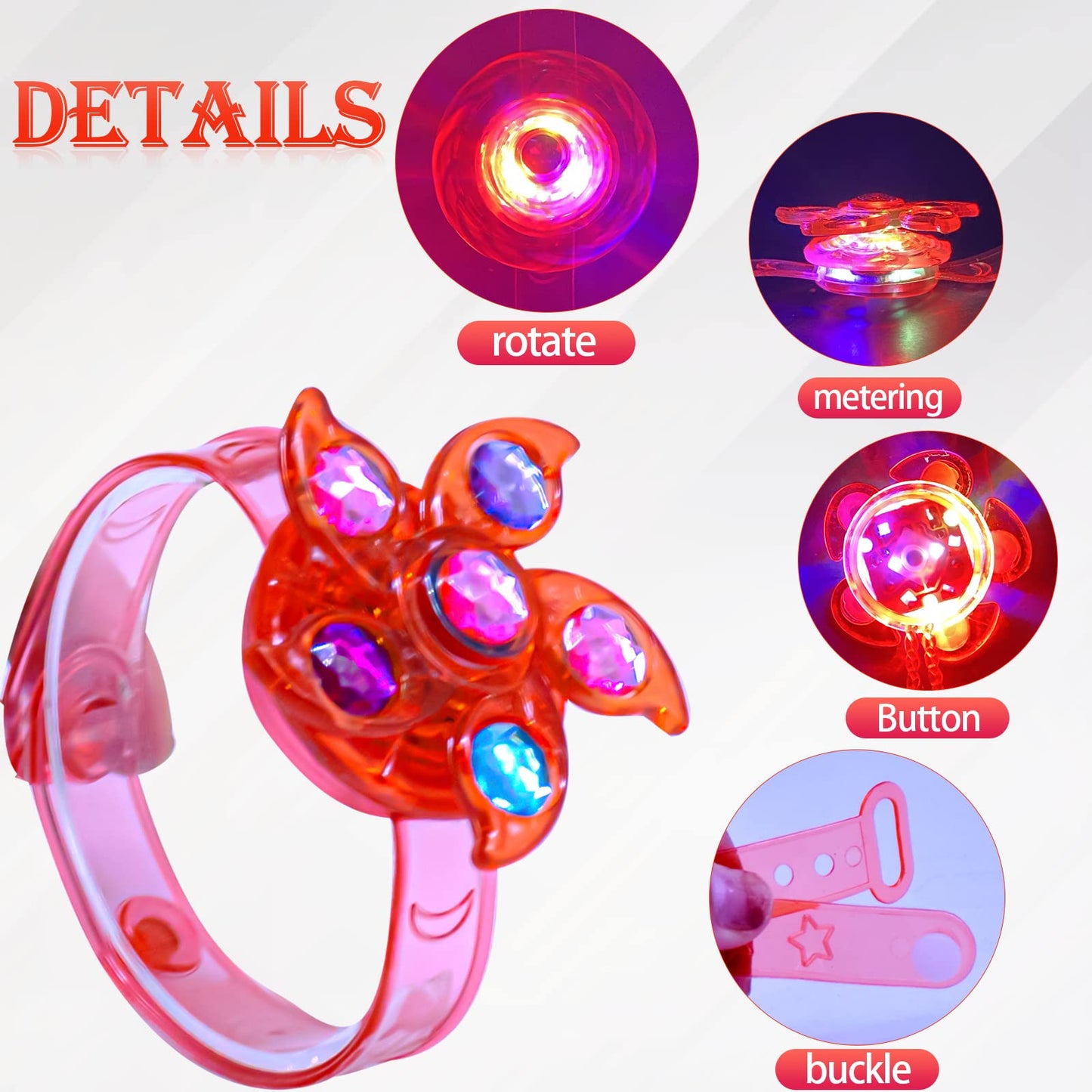 SZHFU 36pcs LED Light Up Party Favors Set with 12 Bracelets, 12 Rings, 12 Necklaces, Glow in The Dark Supplies for Kids Birthday, Halloween, Christmas,Easter Party Favors