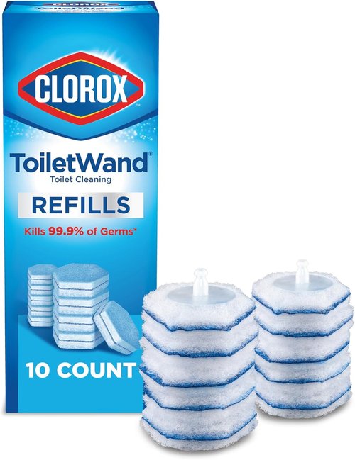 Clorox ToiletWand Toilet Cleaner Refills - Original 10 Count for Effortless Cleaning