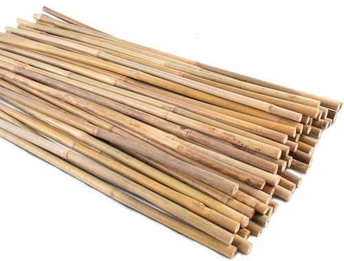 Bamboo Garden Stakes by [Brand Name] - 50 Pcs Natural 16-Inch Plant Support Poles for Indoor/Outdoor Use