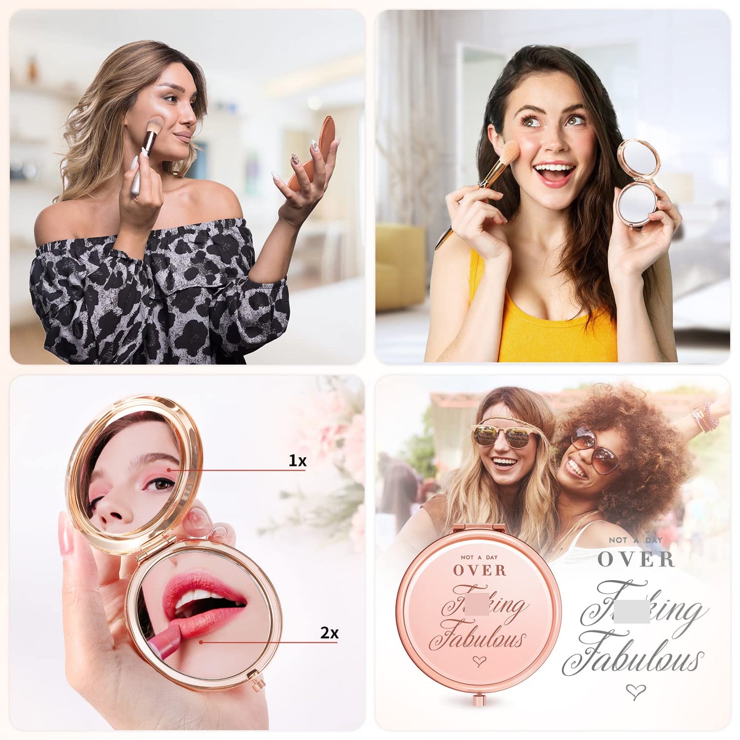 YENCHORN Best Friend Birthday Gifts for Women Friendship Gifts for Women Funny Best Friend Gift for Woman Bestie Gift for Woman Bff Bestfriend, Coffee Mug Makeup Bag Mirror Card