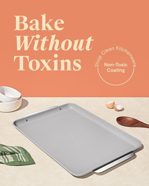 Caraway Non-Stick Ceramic Baking Sheet | Large 18" x 13" - Naturally Slick & Non-Toxic - Perfect for Baking & Roasting