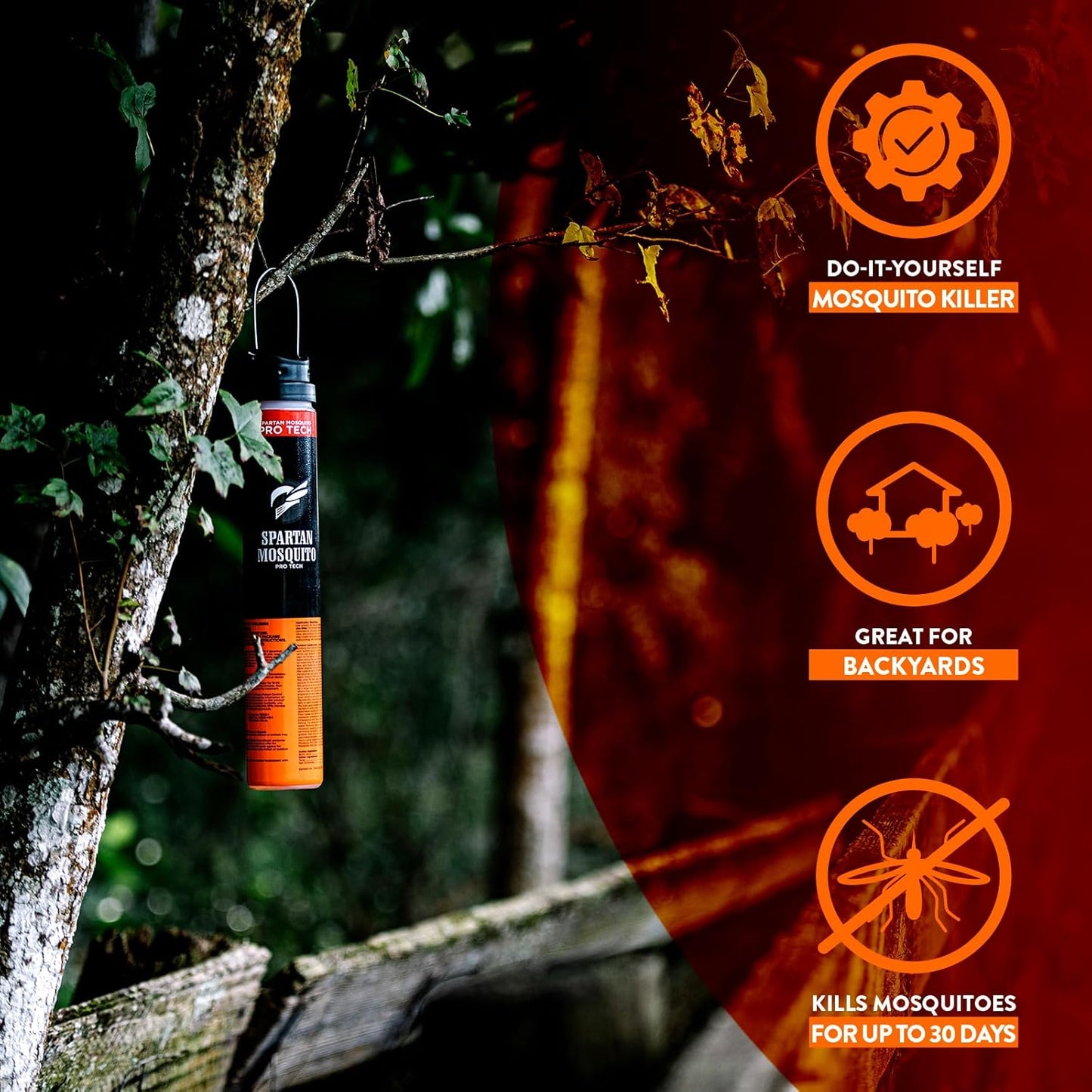 Spartan Mosquito Pro Tech - 1 Acre Mosquito Control Pack | 4 Tubes, 100% American Made