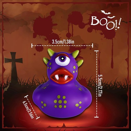 Intever Advent Calendar 2025 - Horror Rubber Duckies - 24 Days of Spooky Fun | Collectible Holiday Gift for All